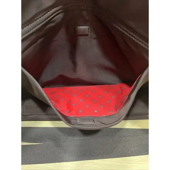 Kate Spade Messenger/Diaper Nylon Bag Brown/green - Picture 12 of 14